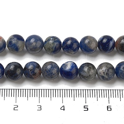 Natural Sodalite Beads Strands GSR8mmC013-1-1