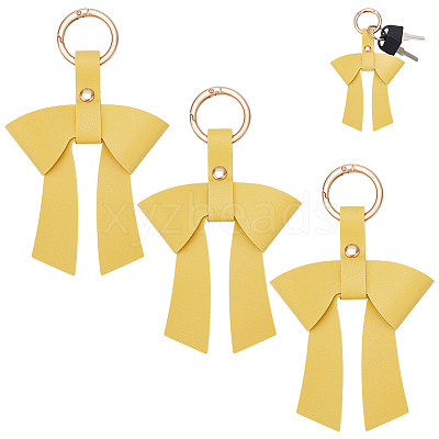 PU Leather Keychains KEYC-WH0029-129A-1