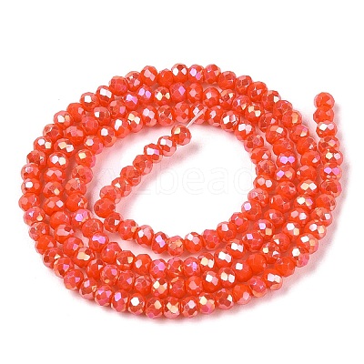 Electroplate Glass Beads Strands EGLA-A044-P1mm-B03-1