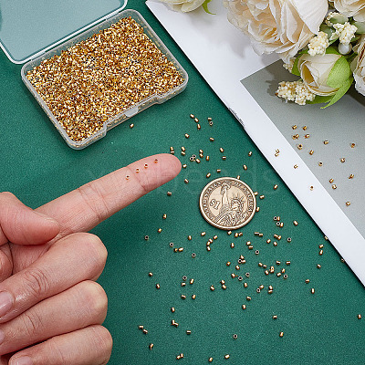 3000Pcs Brass Crimp Beads KK-ME0003-36-1