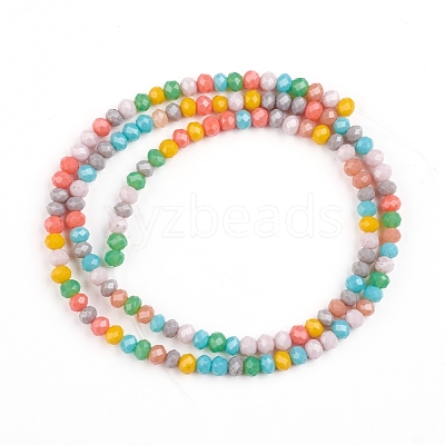 Faceted Glass Beads Strands GLAA-G074-B03-1