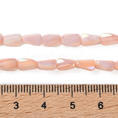Ombre Effect Dyed Glass Beads Strands GLAA-I059-01F-1