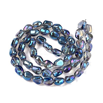 Electroplate Glass Beads Strands EGLA-T021-08I-1