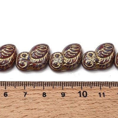 Painted Glass Beads Strands GLAA-Z021-08E-1