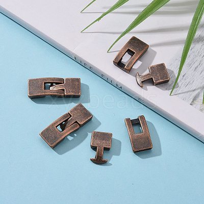 Tibetan Style Snap Lock Clasps LS-TIBE-LF11313Y-R-LF-1