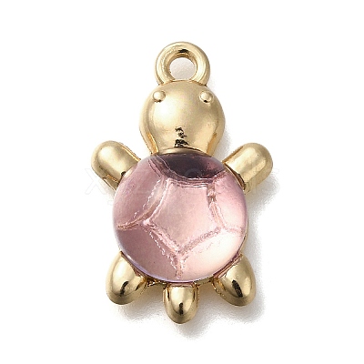 Acrylic Alloy Pendants FIND-M041-03F-1