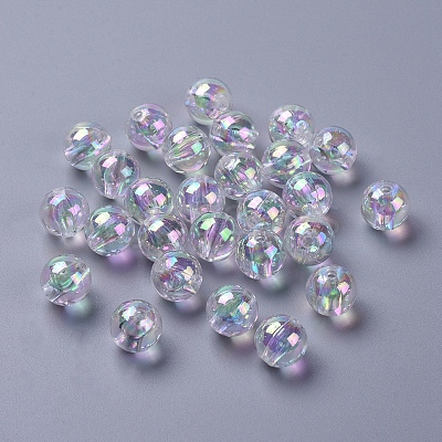 Eco-Friendly Transparent Acrylic Beads X-PL735-2-1