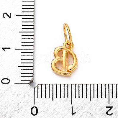 925 Sterling Silver Letter Charms with Jump Rings LS-STER-R008-01G-B-1