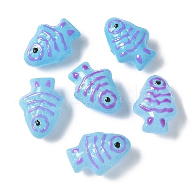 Baking Paint Glass Enamel Beads BLOW-D300-04I-1