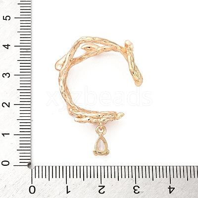 Brass Micro Pave Cubic Zirconia Findings KK-D378-20G-1