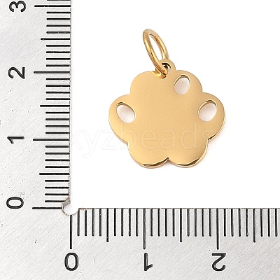 304 Stainless Steel Rhinestone Pendants STAS-M063-01G-1