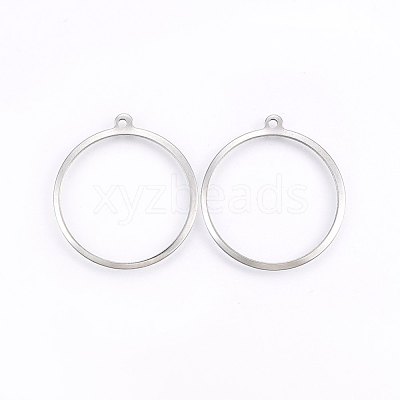 Tarnish Resistant 201 Stainless Steel Pendants STAS-E438-31P-1