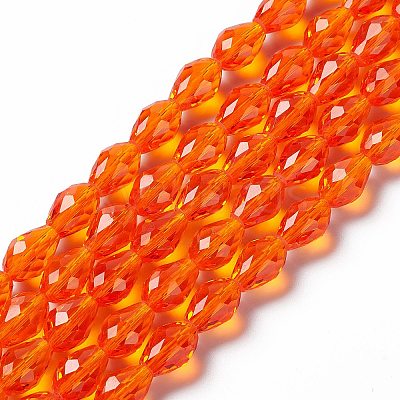 Glass Beads Strands GLAA-R024-11x8mm-18-1