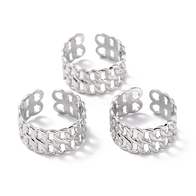 Tarnish Resistant 304 Stainless Steel Finger Rings RJEW-L102-38P-1