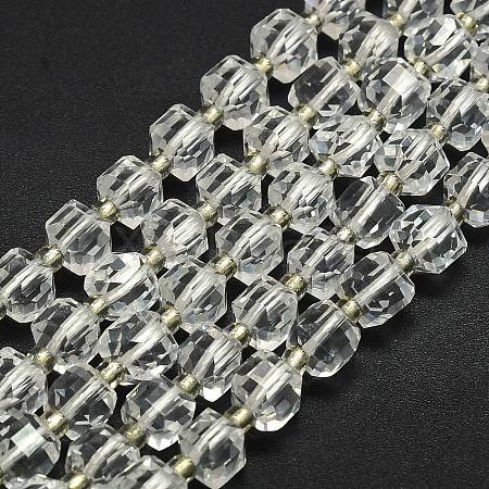 Synthetic Quartz Crystal Beads Strand G-I376-D69-01-1