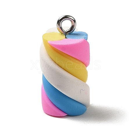 Opaque Resin Imitation Food Pendants FIND-Z006-04C-1