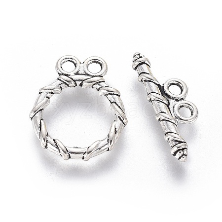Tibetan Style Alloy Toggle Clasps LS-LF10797Y-NF-1