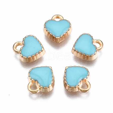 Alloy Enamel Charms ENAM-S121-164B-RS-1