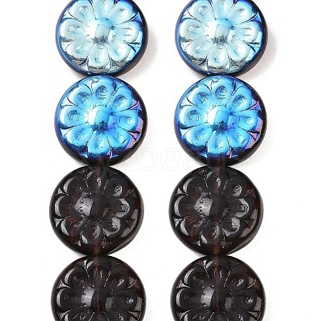 Czech Pressed Glass Beads GLAA-I061-48C-1