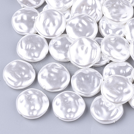 Eco-Friendly ABS Plastic Imitation Pearl Beads OACR-T012-14D-1