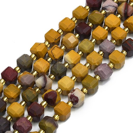 Natural Mookaite Beads Strands G-I376-D57-01-1