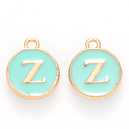 Golden Plated Alloy Enamel Charms ENAM-S118-05Z-1