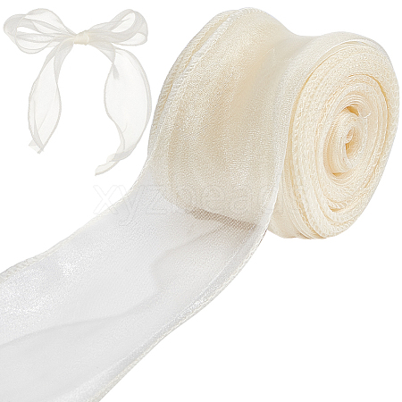 Polyester Organza Ribbons SRIB-WH20020-003B-01-1