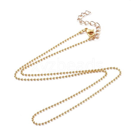 Brass Ball Chains Necklace Making NJEW-JN02838-02-1