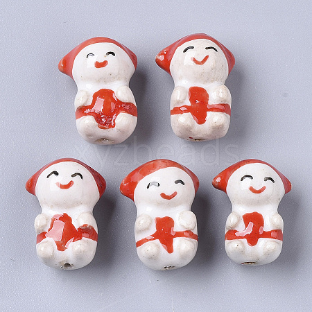 Handmade Porcelain Beads PORC-N004-70C-1