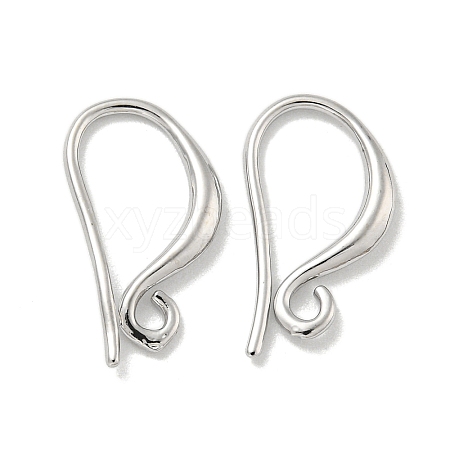 Brass Earring Hooks X-KK-L075-008P-1