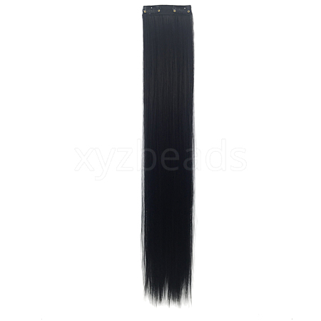 Ladies Long Straight Clip in Hair Extensions for Women Girlss OHAR-E018-01A-1