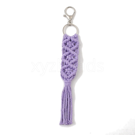 Handmade Macrame Nylon Thread Pendant Decorations HJEW-P019-05P-08-1