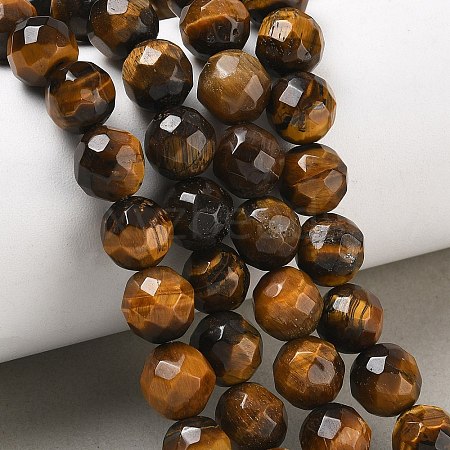 Natural Tiger Eye Beads Strands GG-CBA12F1-A02-10MM-1
