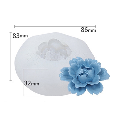 Food Grade Three Trust Flower DIY Candle Silicone Molds PW-WG38162-02-1