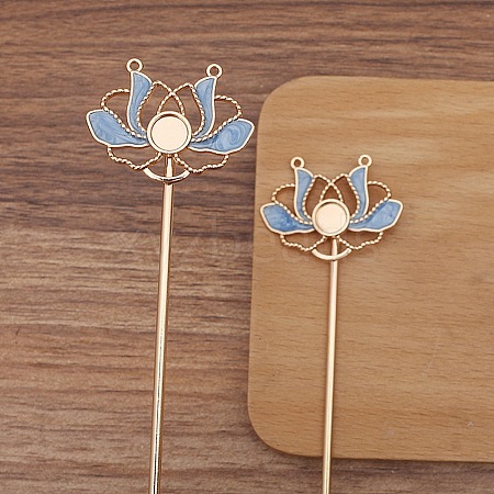 Ancient Style Alloy Hair Stick Finding PW-WGB0804-06-1