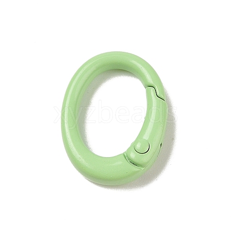 Spray Painted Alloy Spring Gate Rings AJEW-C035-01H-1