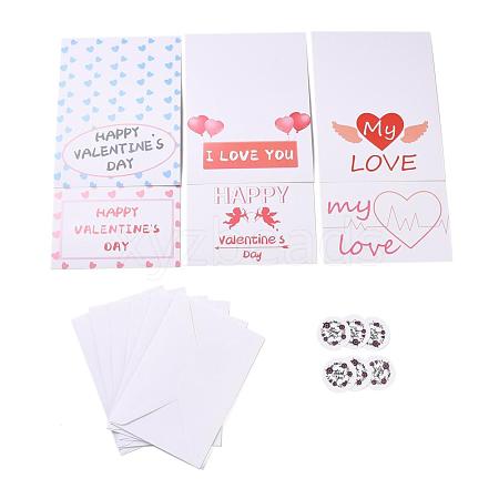 Rectangle Paper Greeting Cards DIY-F096-06-1