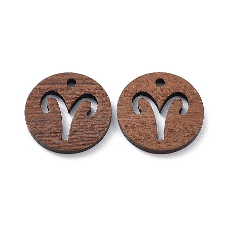 Walnut Wood Laser Cut Pendants WOOD-Q051-06L-1