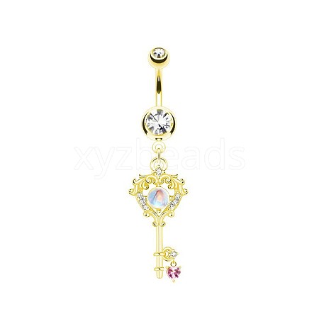 Brass Rhinestone Nipple Rings WG50E44-20-1