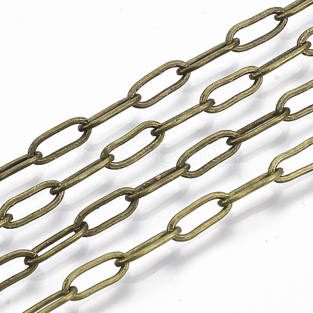 Brass Paperclip Chains X-CHC-S008-001A-AB-1