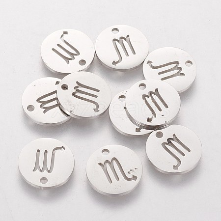 Non-Tarnish 304 Stainless Steel Charms STAS-Q201-T095-8-1