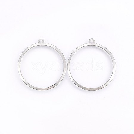 Tarnish Resistant 201 Stainless Steel Pendants STAS-E438-31P-1