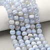Grade A Natural Blue Lace Agate Beads Strands G-F222-29-8mm-1-11