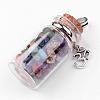 Clear Glass Bottle Gemstone Big Pendants PALLOY-JF00243-1