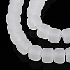 Imitation Jade Glass Beads Strands GLAA-N002-8mm-01-3