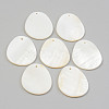 Natural Freshwater Shell Pendants SHEL-T017-29-1