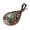 Natural Green Aventurine Pendants G-H065-02R-11-2