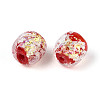 Handmade Foil Lampwork Beads Strands FOIL-T008-01D-3