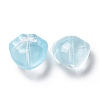 Transparent Spray Painted Glass Beads GLAA-I050-05-3