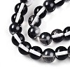 Baking Paint Transparent Glass Beads Strands DGLA-N011-10mm-10-3